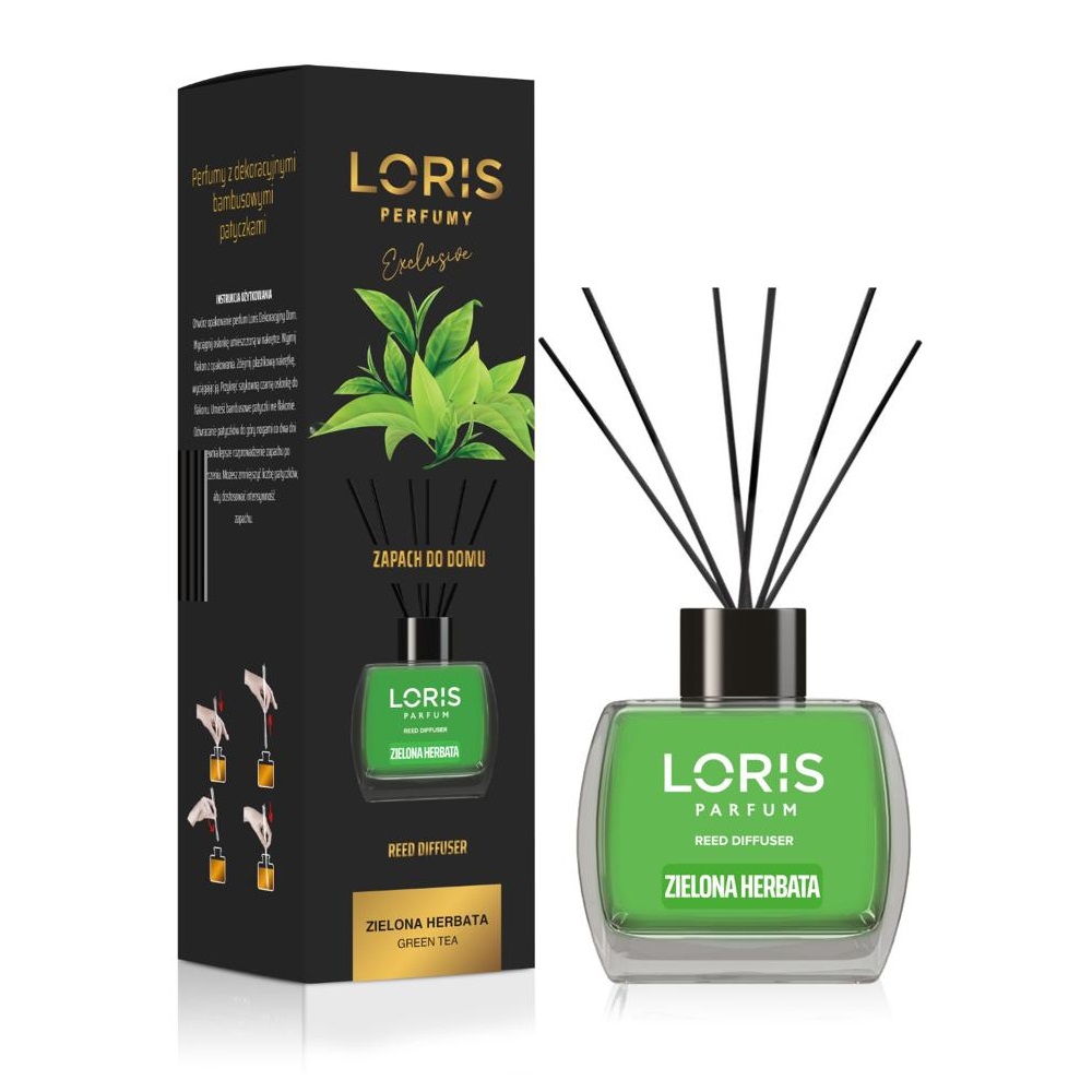 28226161687430379 Reed Diffuser dyfuzor zapachowy z patyczkami Zielona Herbata 120ml - obrazek 1
