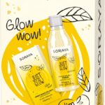 Just Glow zestaw krem nawilżający do cery normalnej 50ml + złuszczający tonik rozświetlający 150ml