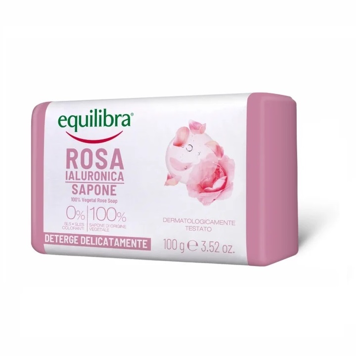 28359251699883209 Rosa delikatnie oczyszczające różane mydło z kwasem hialuronowym 100g - obrazek 1