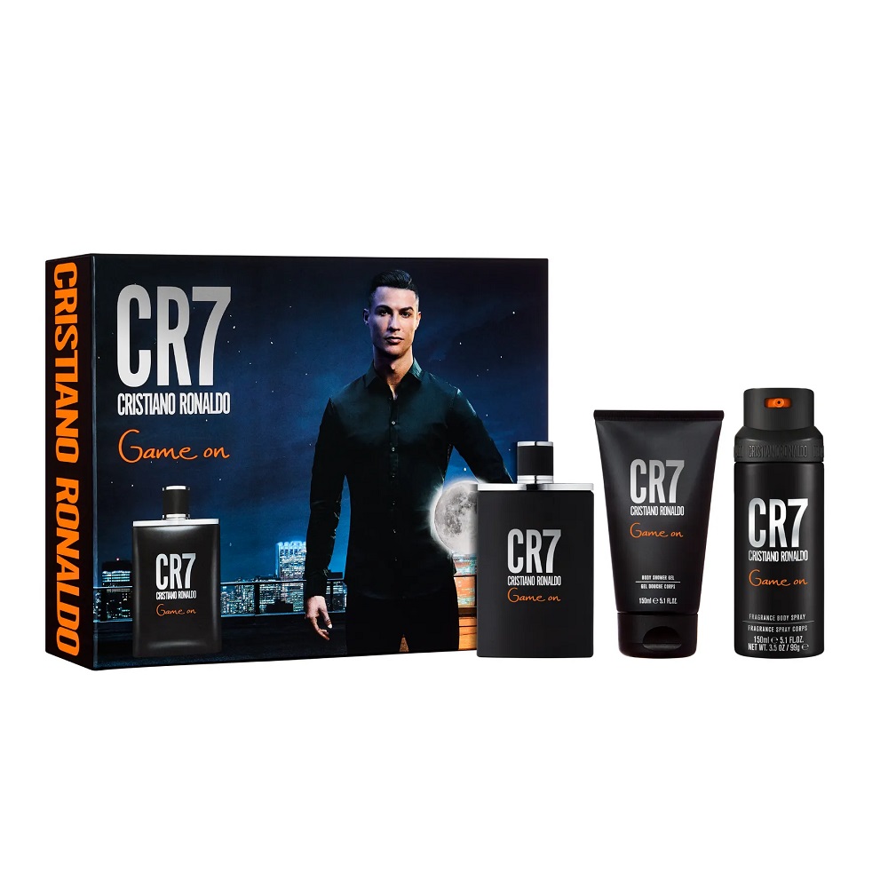 28461871761021003 CR7 Game On zestaw woda toaletowa spray 100ml + żel pod prysznic 150ml + dezodorant spray 150ml - obrazek 1