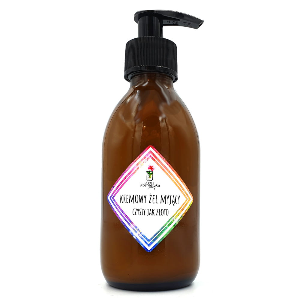 28629921674810350 Kremowy żel myjący Czysty jak Złoto 200ml - obrazek 1