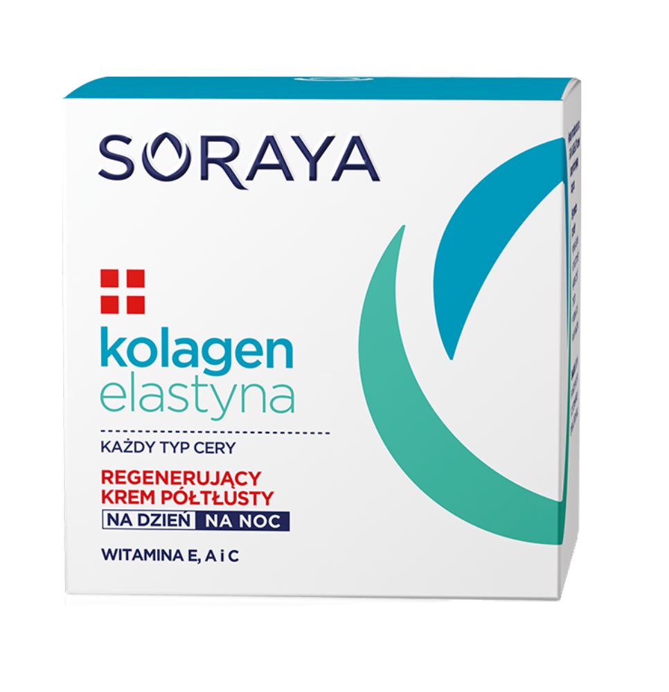 28649881578467949 Kolagen i Elastyna regenerujący krem półtłusty na dzień i noc 50ml - obrazek 1