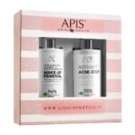 Zestaw Make-Up Removal nawilżający żel do mycia twarzy z kwasem hialuronowym 300ml + Acne-Stop oczyszczający tonik antybakteryjny z zieloną herbatą 300ml