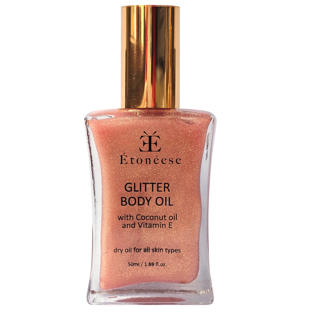 2868371728368392 Suchy olejek do ciała ze złotymi drobinkami Glow Rose 50ml - obrazek 1