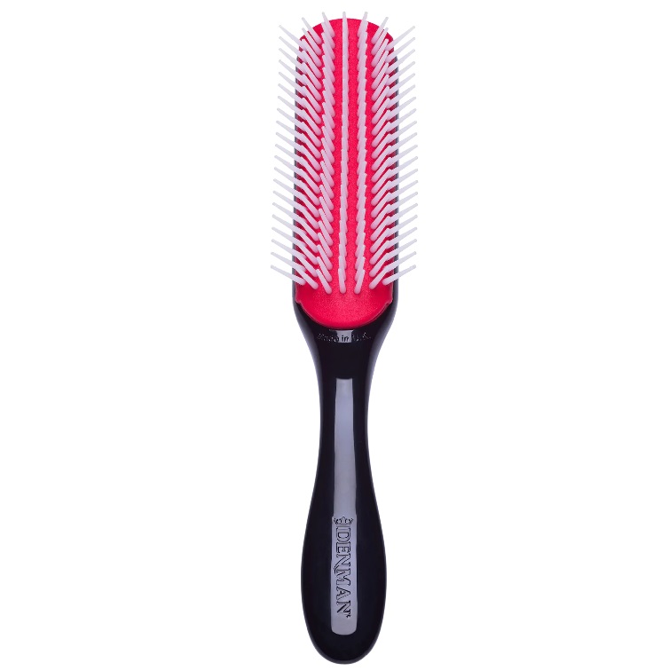 28705561658842584 D3 Original Styler 7 Row Brush szczotka do stylizacji loków Black and Red - obrazek 1