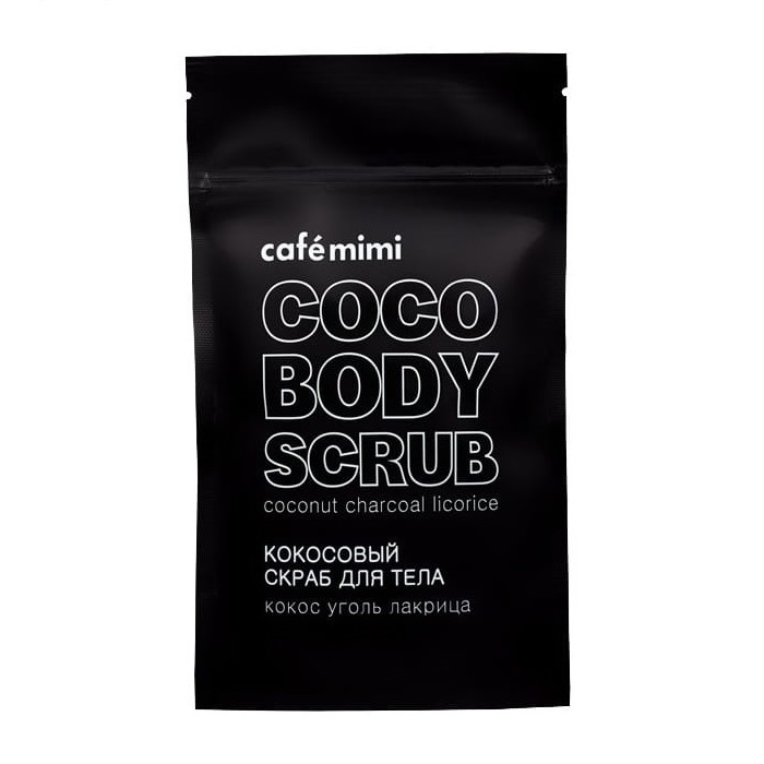 28733771646814226 Coco Body Scrub kokosowy peeling do ciała Węgiel i Lukrecja 150g - obrazek 1
