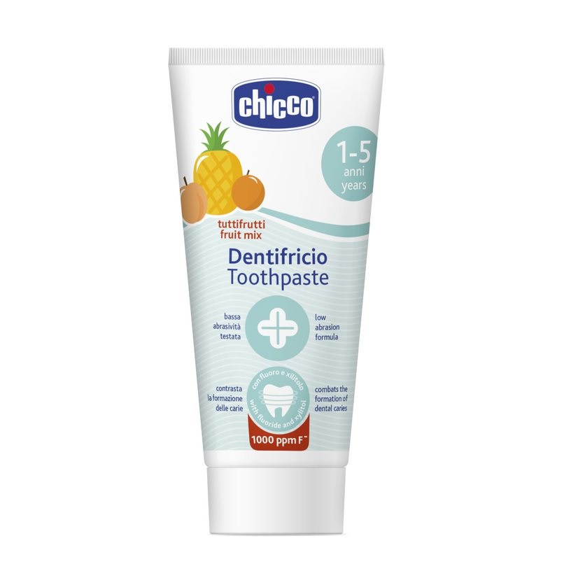 28808941663223998 Toothpaste Pasta do zębów z fluorem 1000ppm o smaku wieloowocowym 1-5l 50ml - obrazek 1