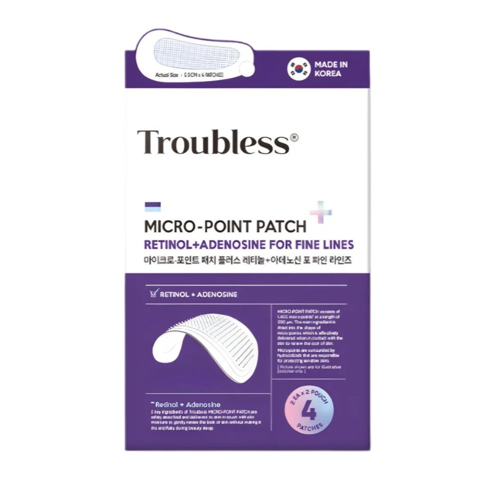 2888061756126105 Micro-Point Patch Retinol+Adenosine For Fine Lines plastry na drobne zmarszczki na noc 4szt. - obrazek 1