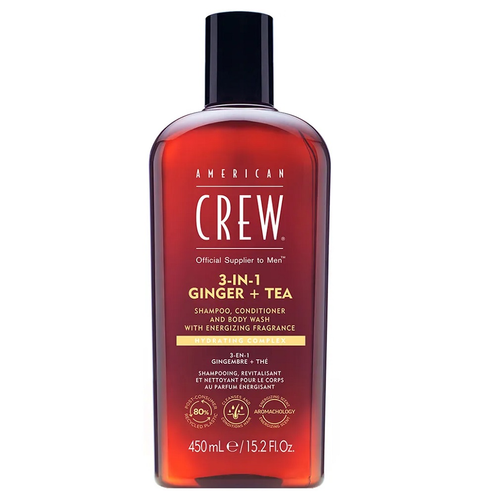 28923791726659455 3-in-1 Ginger + Tea szampon odżywka i żel do mycia ciała 450ml - obrazek 1
