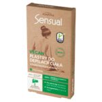 Sensual Vegan plastry do depilacji ciała 12szt + tubka z oliwką łagodzącą 10ml