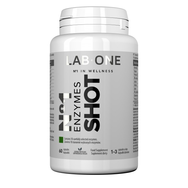 2902281689573190 N°1 Enzymes Shot suplement diety wspomagający trawienie 60 kapsułek - obrazek 1