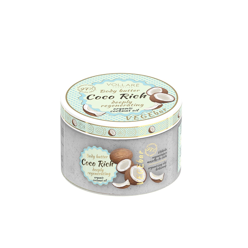 29027871642435640 VEGEbar Coco Rich głęboko regenerujące masło do ciała 200ml - obrazek 1