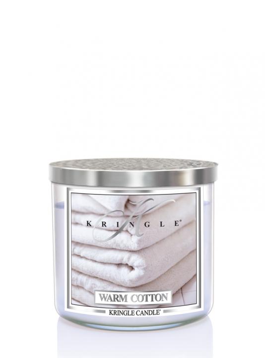 29218911636961457 Tumbler świeca zapachowa z trzema knotami Warm Cotton 411g - obrazek 1