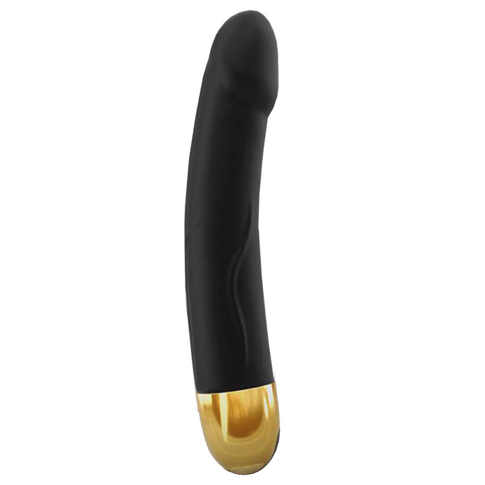 29265691628082792 Real Vibration M 2.0 realistyczny silikonowy wibrator Black & Gold - obrazek 1