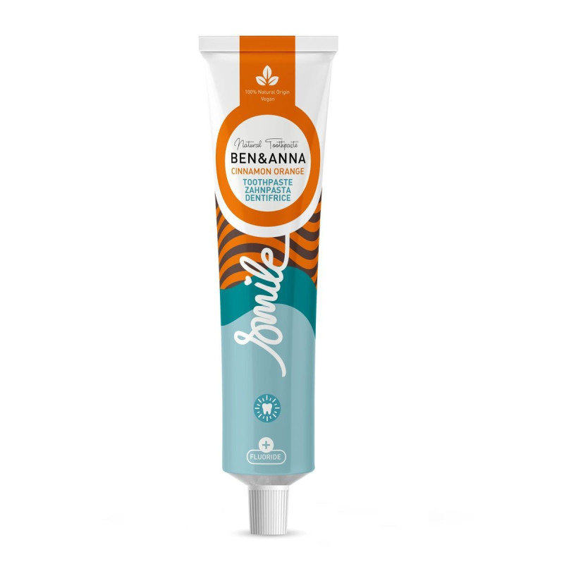 29309321688650491 Natural Toothpaste naturalna pasta do zębów z fluorem Pomarańcza z Cynamonem 75ml - obrazek 1
