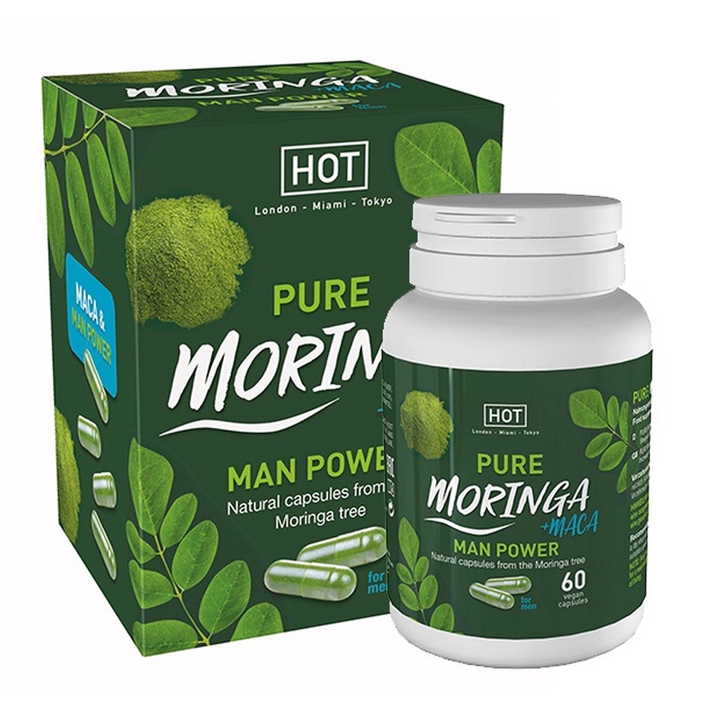 29358531761406837 Premium Moringa + Maca Man Power suplement diety dla mężczyzn na potencję 60 kapsułek - obrazek 1