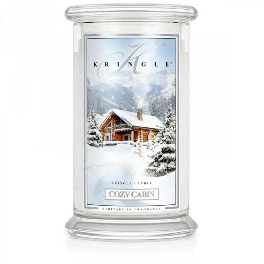 29457951581601741 Duża świeca zapachowa z dwoma knotami Cozy Cabin 623g - obrazek 1