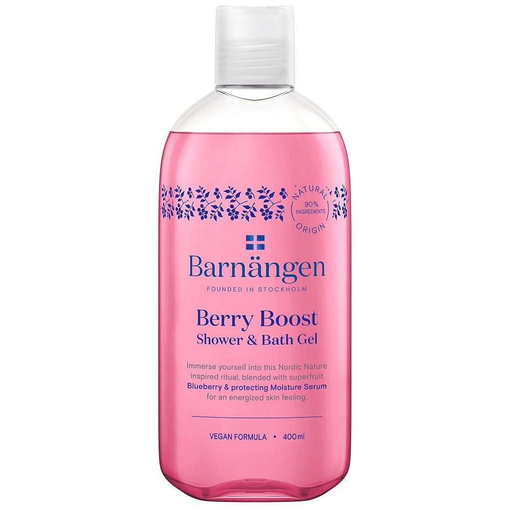 29687501590498321 Berry Boost Shower & Bath Gel żel do kąpieli i pod prysznic z olejkiem z czarnych jagód 400ml - obrazek 1