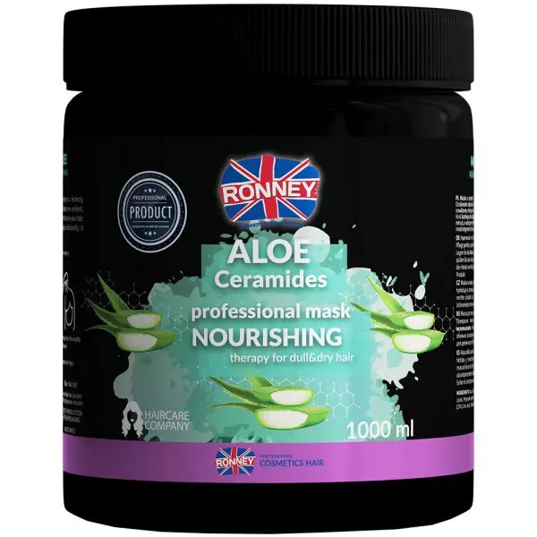 29707101649759650 Aloe Ceramides Professional Mask Nourishing nawilżająca maska do włosów suchych i matowych 1000ml - obrazek 1