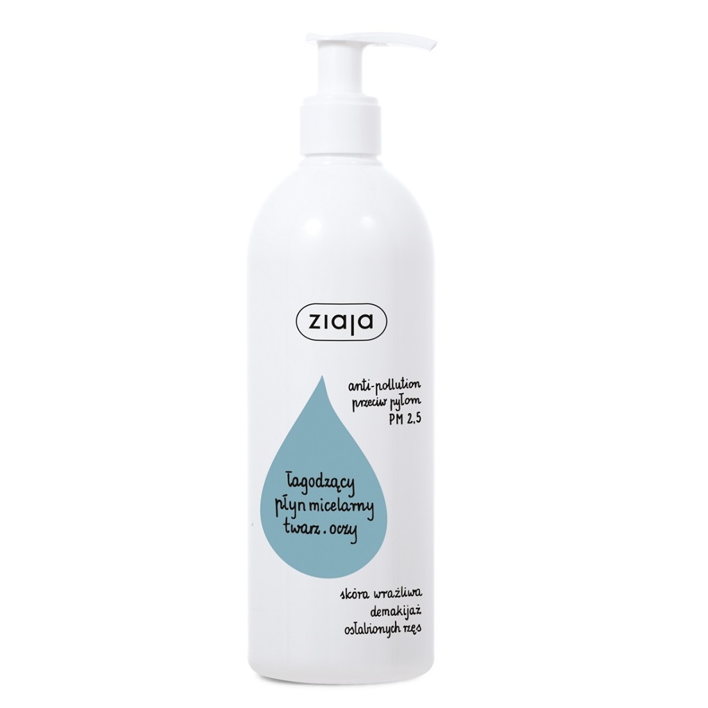 29737171704189353 De-makijaż łagodzący płyn micelarny do twarzy i oczu 390ml - obrazek 1