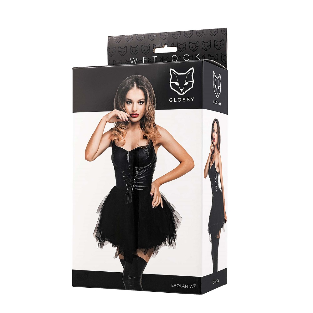 2974191761211110 Elisia zmysłowa sukienka Black L - obrazek 1