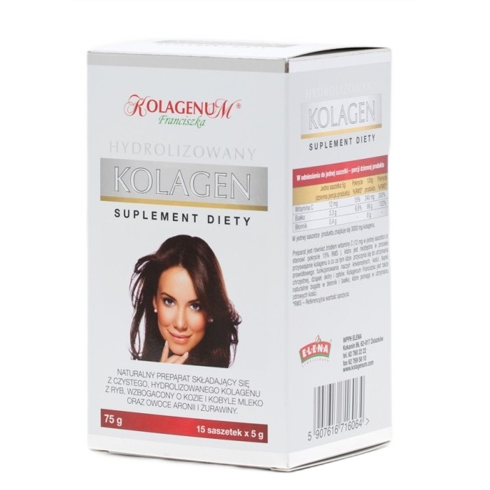 29835511760372214 Kolagenum Franciszka hydrolizowany kolagen suplement diety w saszetkach 15x5g - obrazek 1