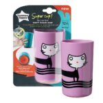 Super Cup kubek z przyczepną podstawą 12m+ Fioletowy 300ml