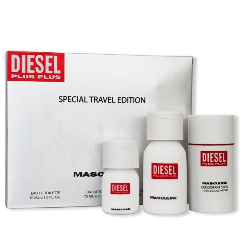 29839381717496949 Plus Plus Masculine zestaw woda toaletowa spray 75ml + dezodorant w sztyfcie 75ml + woda toaletowa spray 30ml - obrazek 1