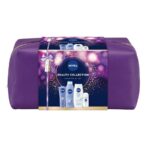 Beauty Collection zestaw żel pod prysznic 250ml + wygładzające mleczko do ciała 250ml + wygładzający krem do rąk 100ml + antyperspirant roll-on 50ml