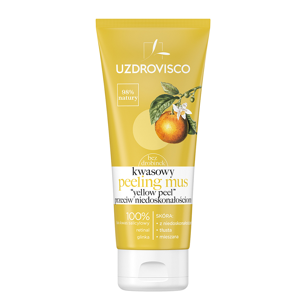 30070441683735878 Bezolejowy kwasowy peeling mus przeciw niedoskonałościom Yellow Peel 60ml - obrazek 1