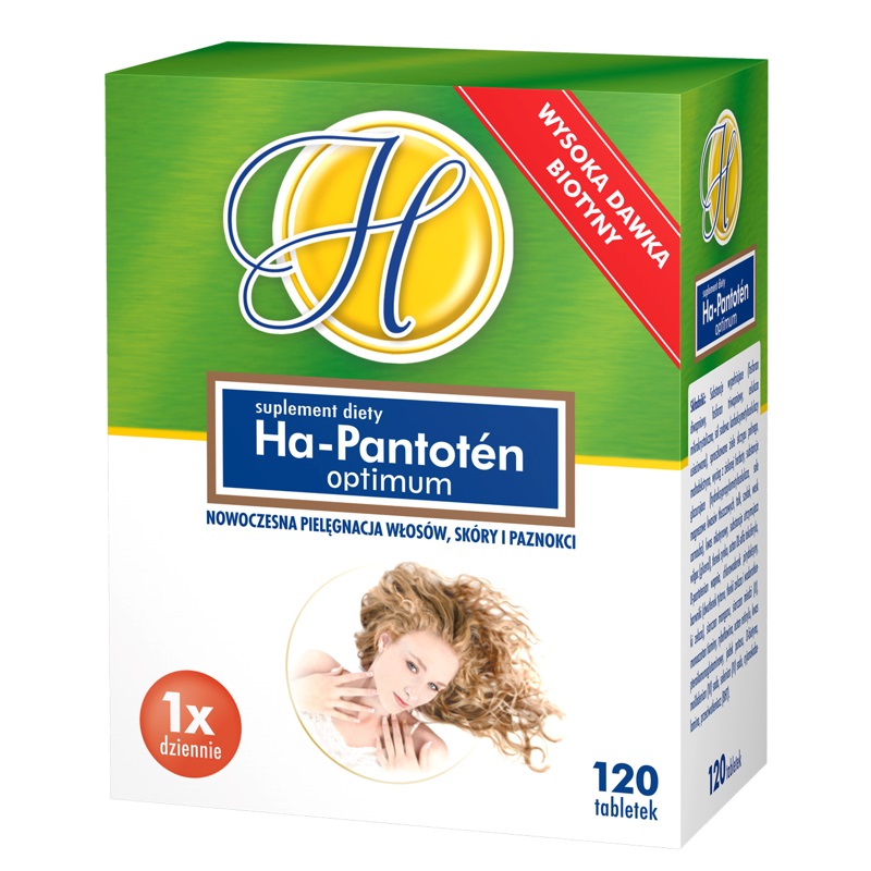 30160811652362490 Optimum włosy skóra i paznokcie suplement diety 120 tabletek - obrazek 1
