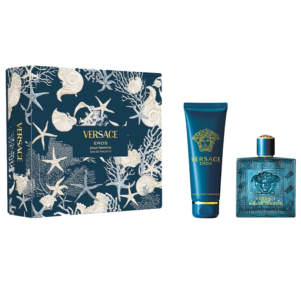 30200801763035383 Eros Pour Homme zestaw woda toaletowa spray 100ml + żel pod prysznic 150ml - obrazek 1