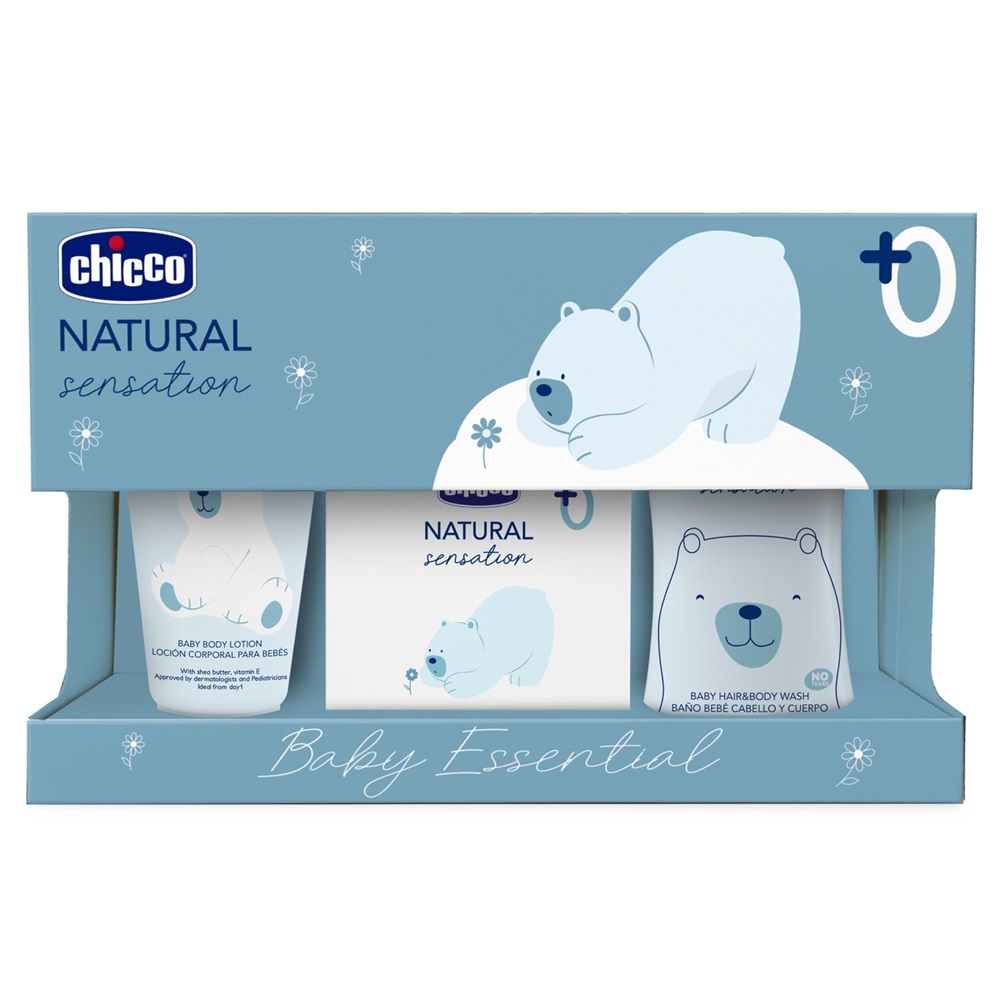 30267541709800098 Natural Sensation Baby Essential zestaw płyn do ciała i włosów 200ml + balsam do ciała 150ml + woda perfumowana 100ml - obrazek 1