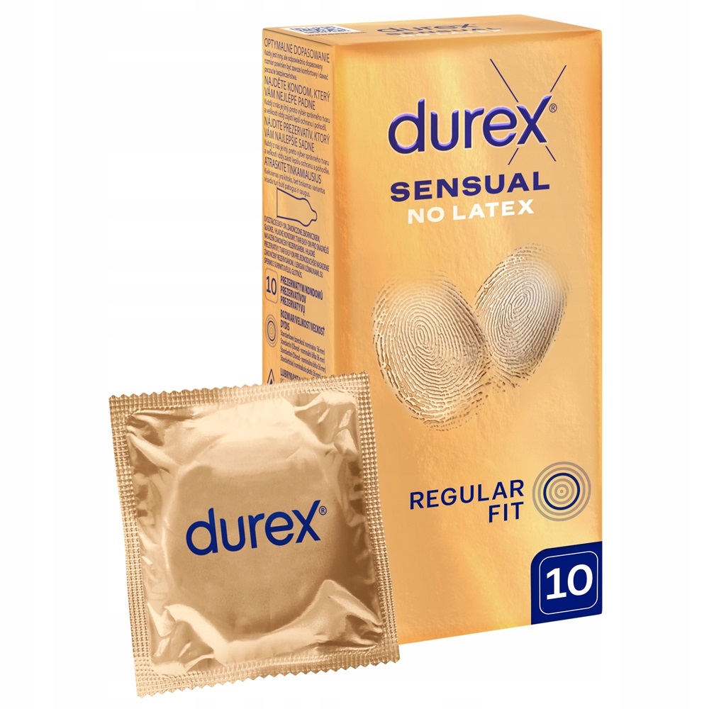 30378651729481263 Sensual No Latex prezerwatywy nielateksowe 10szt - obrazek 1