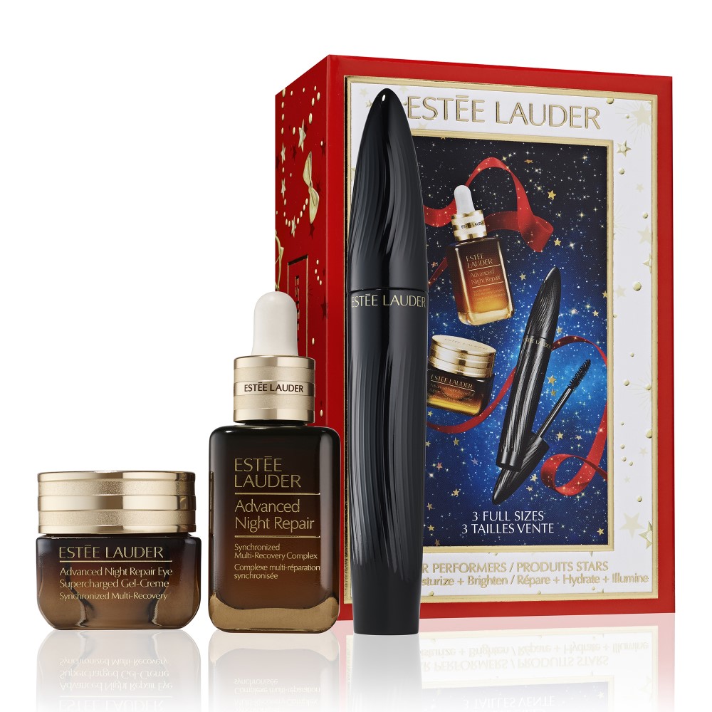 30651631700815632 Star Performers zestaw naprawcze serum do twarzy 30ml + krem pod oczy 15ml + tusz do rzęs 8ml - obrazek 1