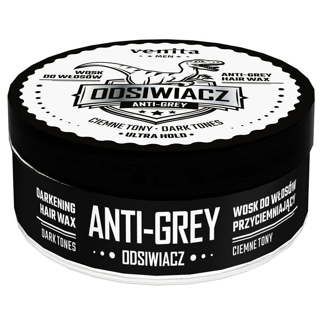 30750381752501207 Men Odsiwiacz wosk do włosów przyciemniający ciemne tony 75g - obrazek 1
