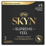 Supreme Feel cienkie nielatektowe prezerwatywy 3szt.