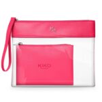 Transparent Beauty Case przezroczysta kosmetyczka z wewnętrzną saszetką 002 Fuchsia