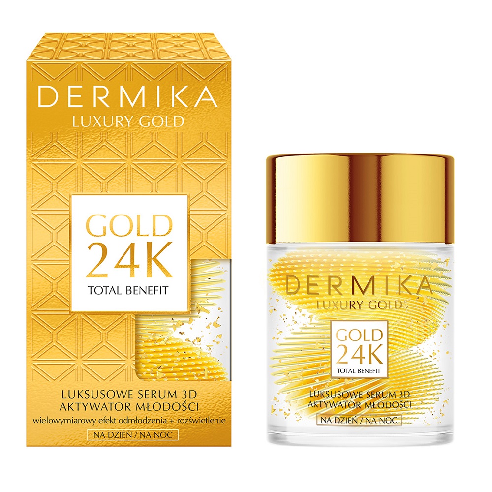 30975791675919079 Luxury Gold 24K Total Benefit luksusowe serum 3D aktywator młodości 60g - obrazek 1