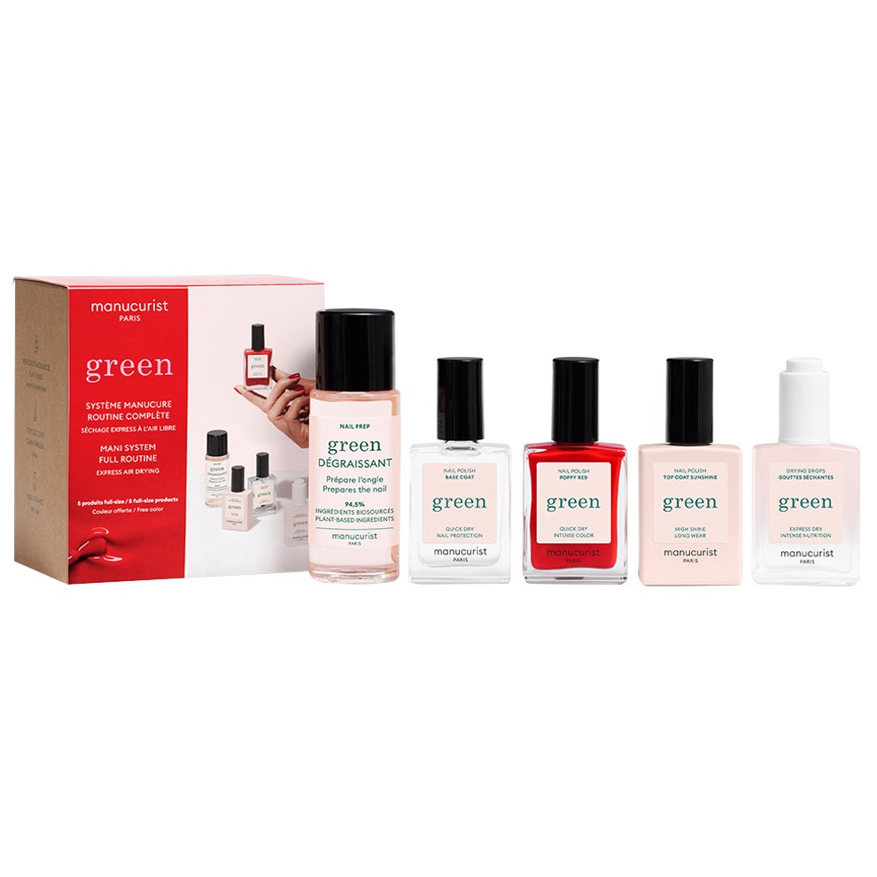 30991431767334449 Green™ Manicure System zestaw upominkowy do manicure Poppy Red - obrazek 1