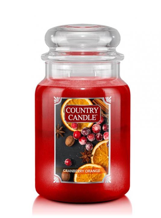 31082881642611242 Duża świeca zapachowa z dwoma knotami Cranberry Orange 680g - obrazek 1