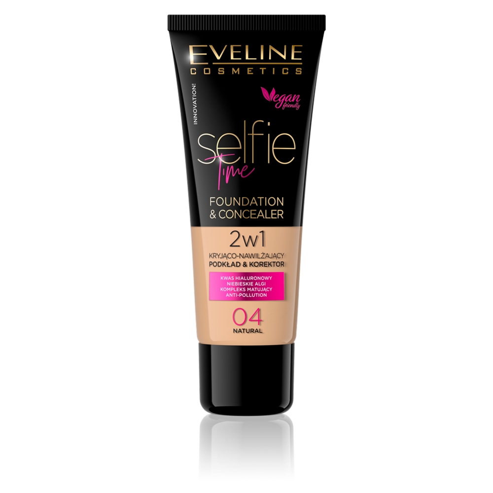 31282071647433056 Selfie Time Foundation & Concealer kryjąco-nawilżający pokład i korektor 04 Natural 30ml - obrazek 1