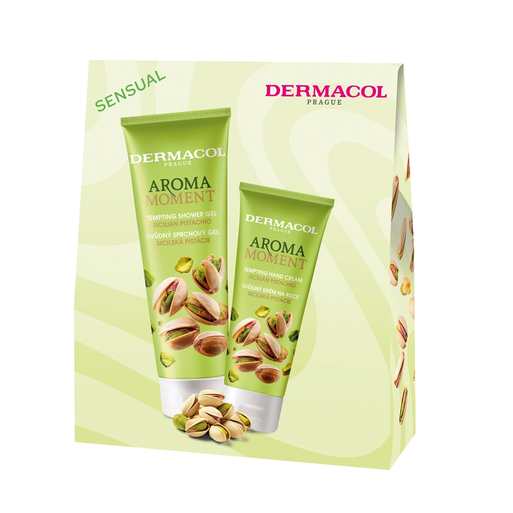 31356281760023358 Aroma Moment Sicilian Pistachio zestaw krem do rąk 100ml + żel pod prysznic 250ml - obrazek 1