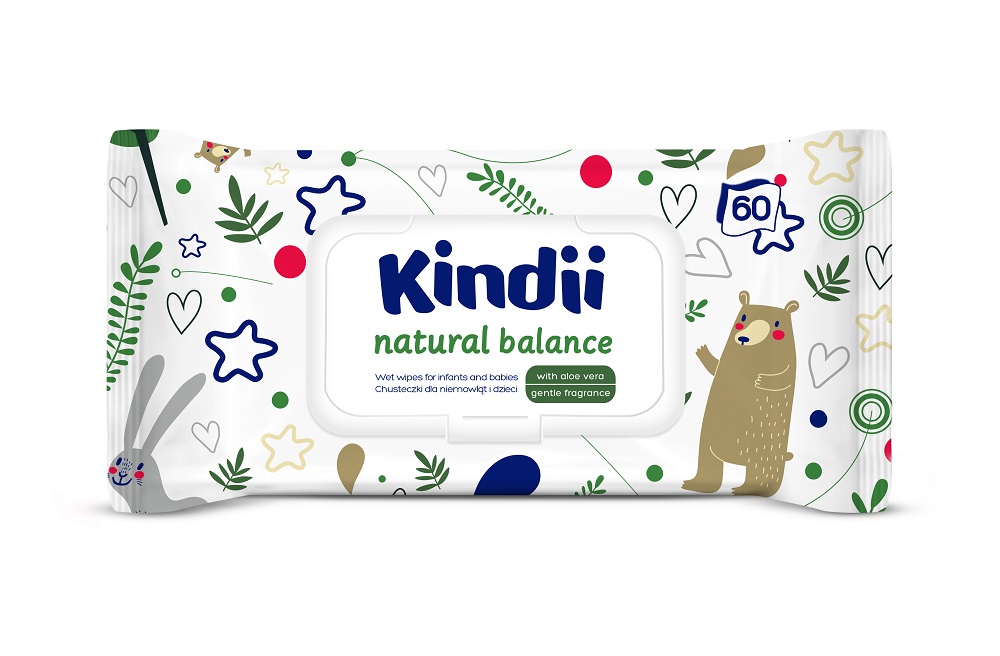 31383071589181311 Natural Balance chusteczki nawilżające dla niemowląt i dzieci 60szt. - obrazek 1