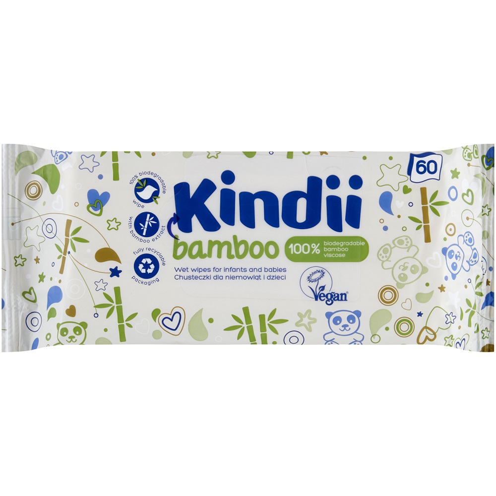 31557101616735470 Bamboo chusteczki dla niemowląt i dzieci 60szt. - obrazek 1
