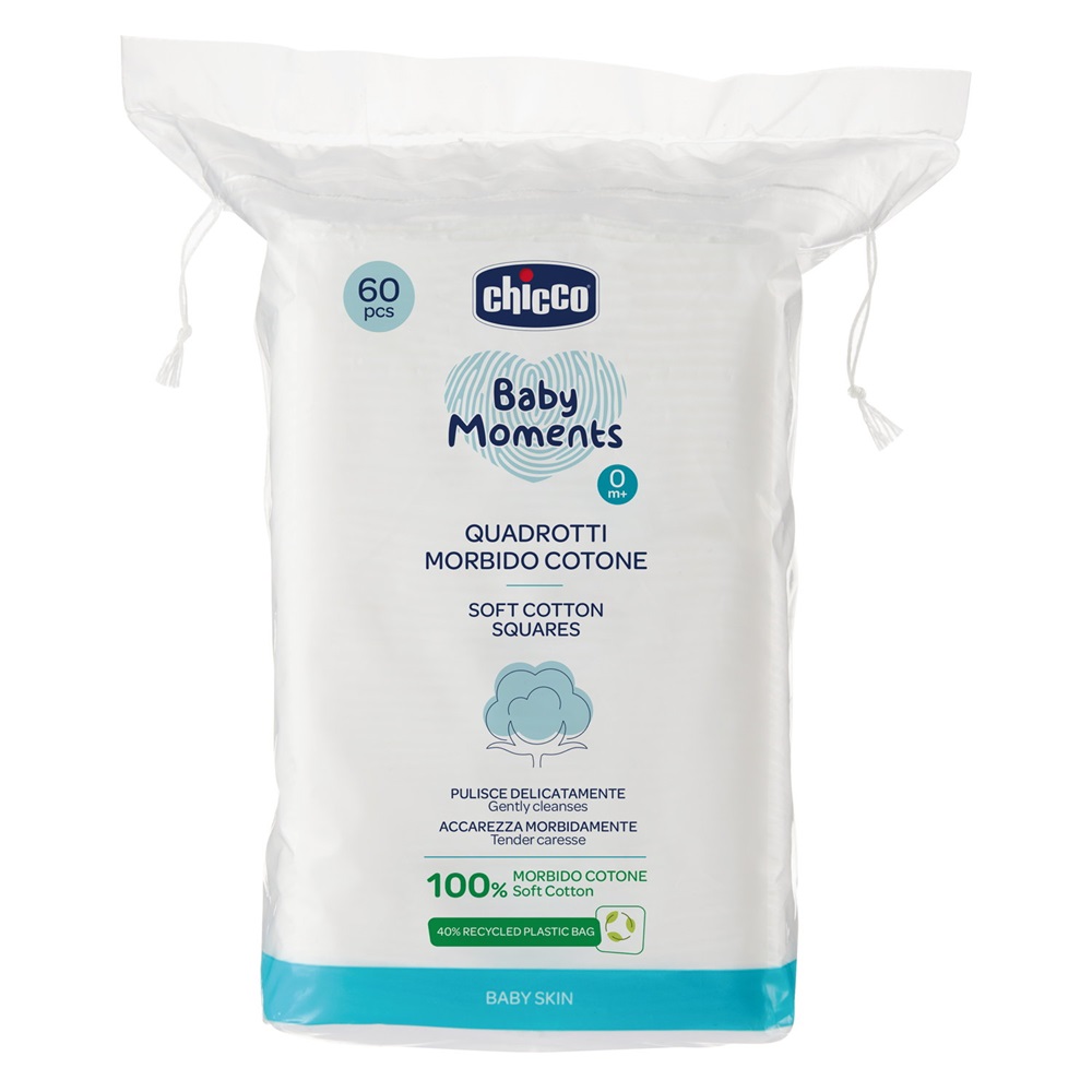 31619571709729745 Baby Moments bawełniane waciki kosmetyczne 0m+ 60szt. - obrazek 1