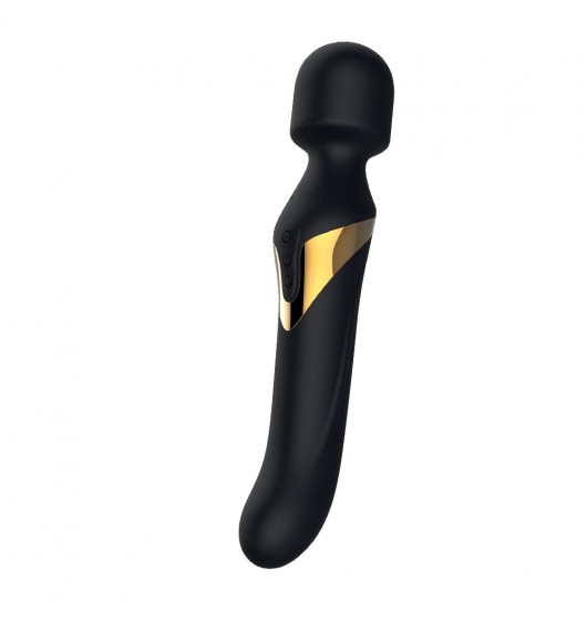 31634451620813684 Dual Orgasms masażer z wibratorem rotacyjnym Black Gold - obrazek 1
