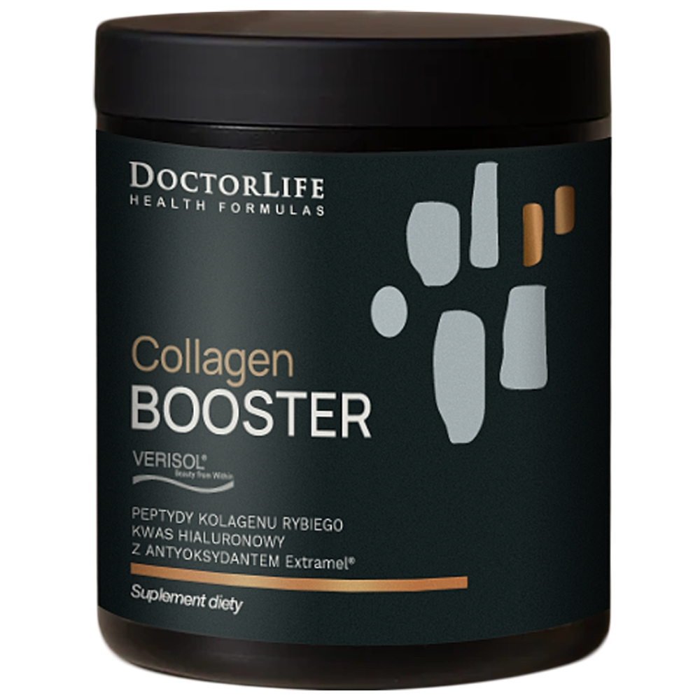 31672101753786669 Collagen Booster Peptydy Kolagenu Rybiego + Kwas Hialuronowy suplement diety 165g - obrazek 1