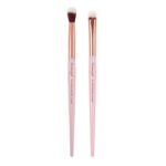 Mineral Pink pędzel do aplikacji i blendowania cieni 2szt