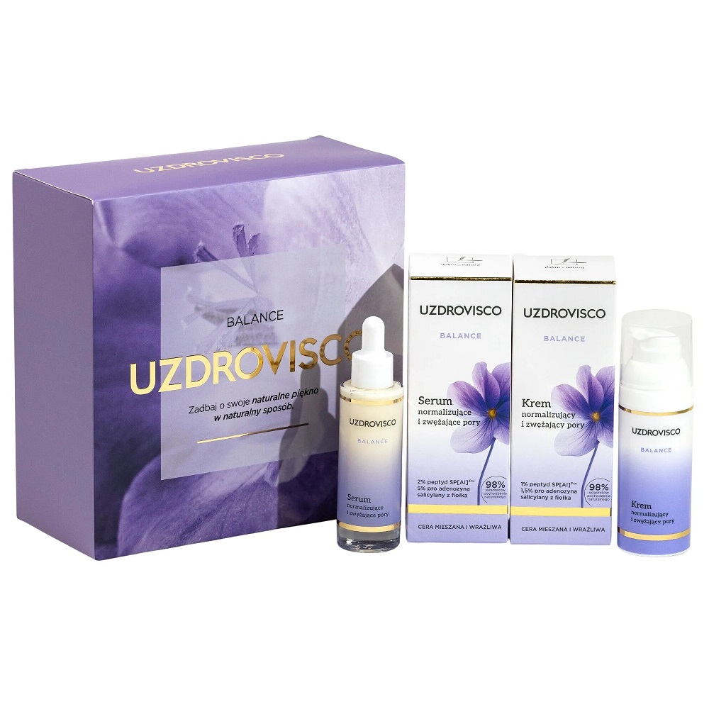 31692151760784049 Balance zestaw krem normalizujący 50ml + serum normalizujące 30ml - obrazek 1